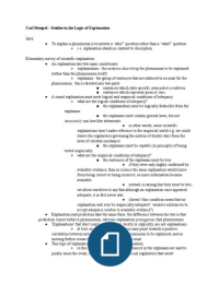 Hempel - Aspects of Scientific Explanation