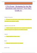 CXA Exam - Designing for the Big Questions and Answers | New One |  Grade A+