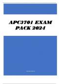 APC3701 EXAM PACK 2024