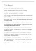  monophony - answer-melody without harmony or counterpoint  polyphony - answer-music arranged in parts for several voices or instruments  heterophony - answer-simultaneous instrument and vocal melody  Lyre - answer-a harp used by ancient Greeks for accomp