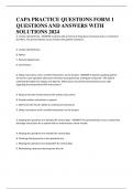 CAPA PRACTICE QUESTIONS FORM 1 QUESTIONS AND ANSWERS WITH SOLUTIONS 2024