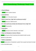 ONS Chemotherapy Biotherapy Study Guide (SOLVED) Questions with 100% Correct Answers | Verified | Latest Update