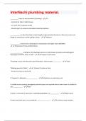 InterNachi plumbing material Questions And Answers Graded A+