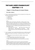 LEHNE’S PHARMACOLOGY TEST BANK  |CHAPTERS 11-15|