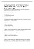 CAPA PRACTICE QUESTIONS FORM 2 QUESTIONS AND ANSWERS WITH SOLUTIONS 2024