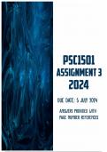 PSC1501 Assignment 3 2024 | Due 5 July 2024