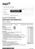 AQA GCSE FURTHER MATHS 2024 PAPER 2 QP AND MARKSCHEME [VERIFIED]