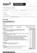 AQA A LEVEL MATHEMATICS 2024 PAPER 3 QP AND MARKSCHEME [VERIFIED]