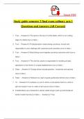   Study guide semester 2 final exam culinary arts 1 Questions and Answers (All Correct)