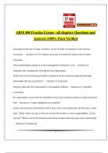 ARM 400 Practice Exams - all chapters Questions and Answers (100% Pass) Verified