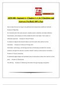  ARM 400 - Segment A - Chapters 1, 2, & 3 Questions and Answers (Verified) 100% Pass