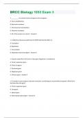 BRCC Biology 1033 Exam 3 Questions and Answers(A+ Solution guide)