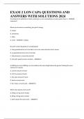 EXAM 2 LON CAPA QUESTIONS AND ANSWERS WITH SOLUTIONS 2024