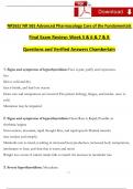 NR565/ NR 565 Final Exam Review: Week 5, 6, 7 & 8 Advanced Pharmacology Care of the Fundamentals  - Questions and Answers (2024 / 2025) (Verified Answers)- Chamberlain