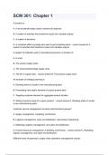 SCM 301_ Chapter 1 questions and and answers