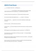 USCG Final Exam Questions and Answers(A+ Solution guide)