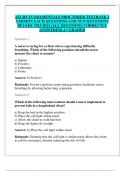 ATI RN FUNDAMENTALS PROCTORED TESTBANK 2 VERSION EACH QUESTIONS AND NGN QUESTIONS RETAKE 2023/2024 (ALL QUESTIONS CORRECTLY ANSWERED) A+ GRADED