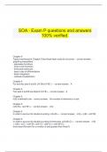   SOA - Exam P questions and answers 100% verified.