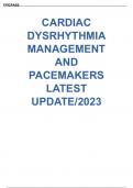 Cardiac dysrhythmia management & pacemakers LATEST APRIL 2024 Cardiac dysrhythmia