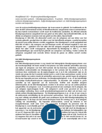 HEMATOLOGIE - hoofdstuk 31: Erytrocytenbloedgroepen