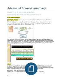 Advanced Finance and Economics Bundel (normally 9,00, now 6,95 euros)