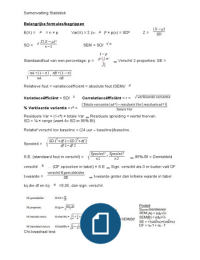 Samenvatting statistiek (onderzoeksmethodologie 3)