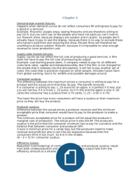 Principles of Economics chapter 4 summary