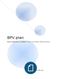 BPV plan 2e stage 10 weken PG afdeling