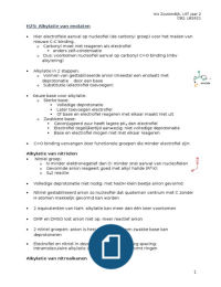 Organic Chemistry H25 samenvatting