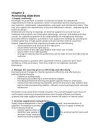 Summary of Sourcing and Supply Chain Management - Handfield, Monczka, Giunipero & Patterson - Strategic Sourcing - University of Twente - International Business Administration - SUM module