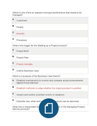 Oefen examen Prince2 Foundation & antwoorden