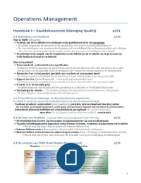 Samenvatting Inleiding Operations Management 2016