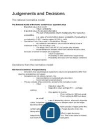 Economic and Consumer Pyschology - Lecture 5