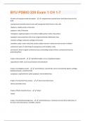 BYU PDBIO 220 Exam 1 CH 1-7 Questions And Answers With Verified Solutions