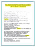 HCCA CHC STUDY QUESTIONS COMPLETE 2024 QUESTIONS  AND CORRECT DETAILED ANSWERS (VERIFIED ANSWERS)  ALREADY GRADED A+ BRAND NEW!!