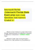 Internachi florida  //Internachi Florida State  Exam prep state exam  Questions And Answers  Graded A+