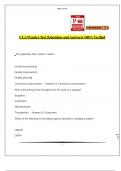 CLA Practice Test (Questions and Answers) 100% Verified