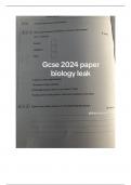 AQA GCSE BIOLOGY PAPER 1 QUESTIONS 2024