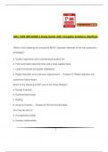 ASU: SCM 300 EXAM 3 Study Guide with Complete Solutions (Verified)