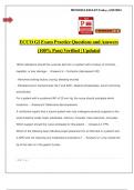 ECCO GI Exam Practice Questions and Answers (100% Pass) Verified | Updated