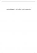 Shadow Health Tina Jones comp subjective Subjective Data Collection: 50 of 50 (100.0%) Verified Study Solutions 