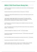 WGU C182 FInal Exam Study Set  Questions And Answers Graded A+