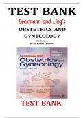 TEST BANK Beckmann and Ling's OBSTETRICS AND GYNECOLOGY 8th Edition By Dr. Robert Casanova A+ 