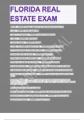 FLORIDA REAL ESTATE EXAM    