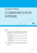 Chapter Fifteen COMMUNICATION SYSTEMS