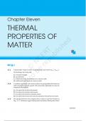 Chapter Eleven THERMAL PROPERTIES OF MATTER