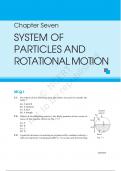 Chapter Seven SYSTEM OF PARTICLES AND ROTATIONAL MOTION