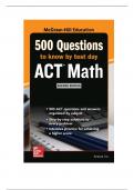 500 ACT Math Questions to Know by Test Day