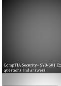 CompTIA Security+ SY0-601 Exam 266 questions and answers