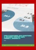 CPRA FLASHCRDS 2024 QUESTIONS & ANSWERS VERIFIED 100% CORRECT, GRADED A+